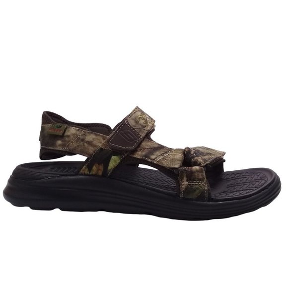 Skechers Men's NEW Sargo Namor Luxe Foam Camouflage Sandals Hook & Loop Straps - Picture 4 of 13